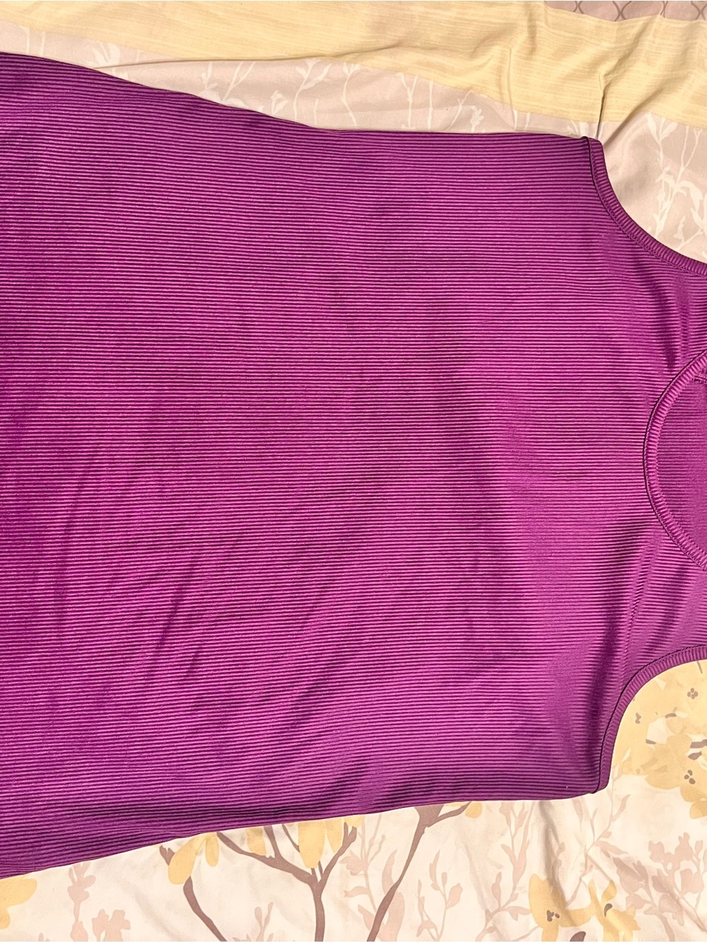 Under Armour Purple Ribbed Tank Top